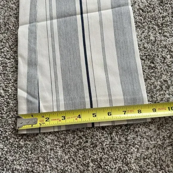 Cartonnier Anthropologie cream & navy blue striped Charlie crop flare pants, 6 - Picture 12 of 14